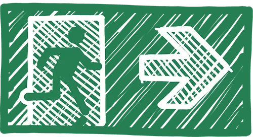 Icon Fluchtweg
